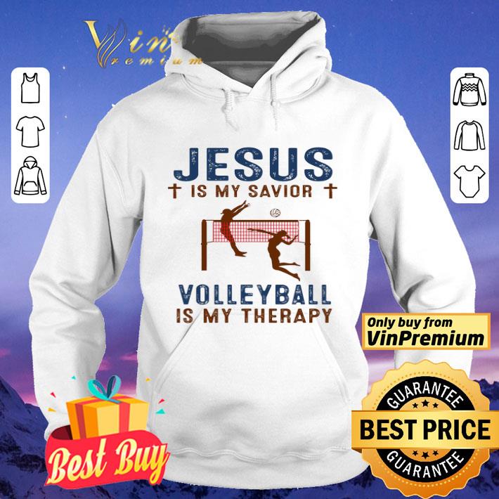 Jesus Is My Savior Volleyball Is My Therapy shirt