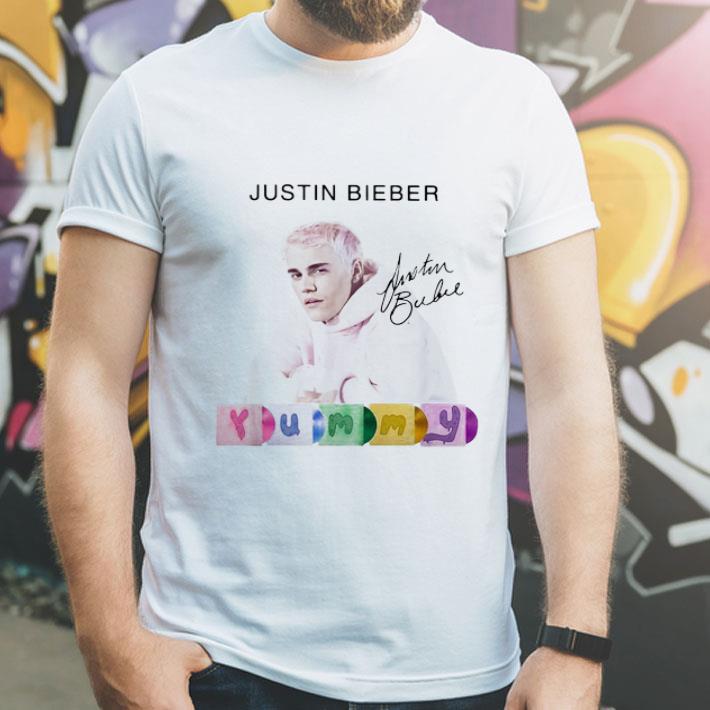 Justin Bieber Yummy Signature shirt 1 Justin Bieber Yummy Signature shirt
