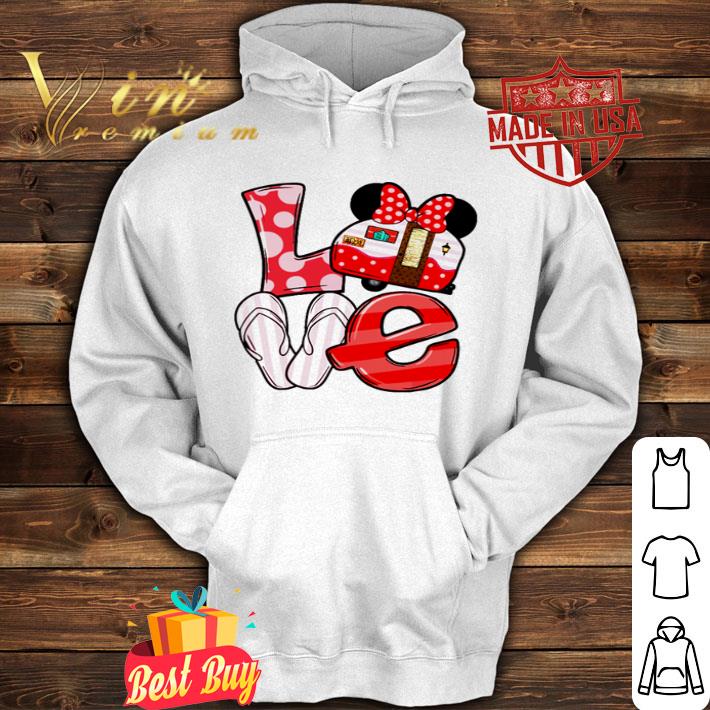 Love Minnie mouse camping shirt