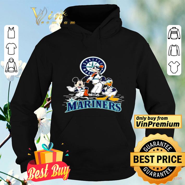 Mickey Mouse Goofy and Donald Duck Seattle Mariners shirt 4 - Mickey Mouse Goofy and Donald Duck Seattle Mariners shirt