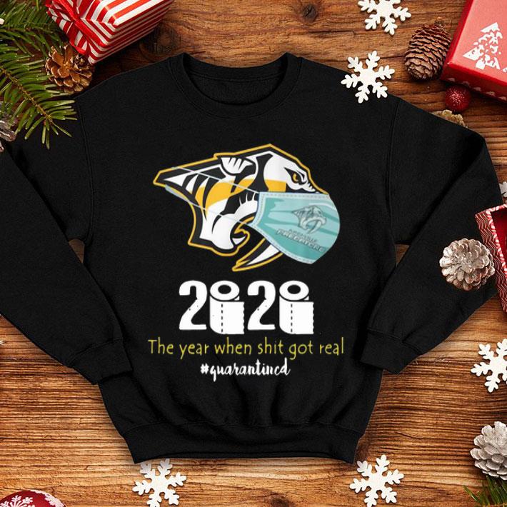 Nashville Predators 2020 The Year When Shit Got Real Quarantined shirt 4 1 - Nashville Predators 2020 The Year When Shit Got Real #Quarantined shirt