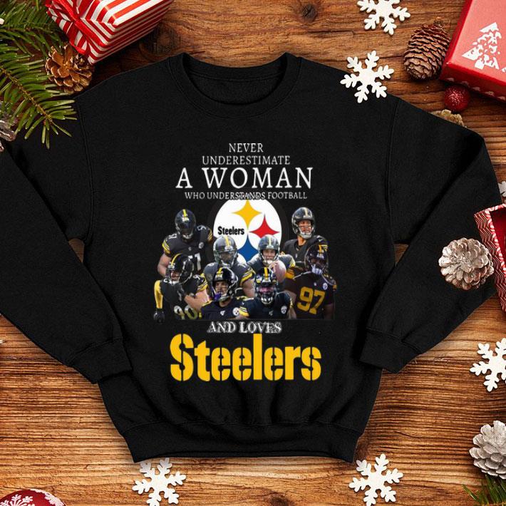 Never Underestimate A Woman Who Understands Football And Loves Steelers shirt