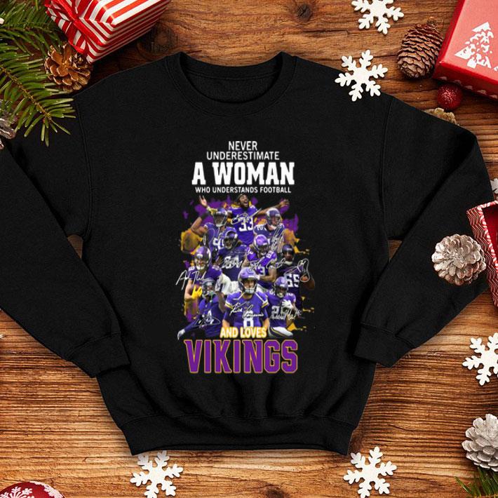 Never Underestimate A Woman Who Understands Football And Loves Vikings shirt 4 - Never Underestimate A Woman Who Understands Football And Loves Vikings shirt