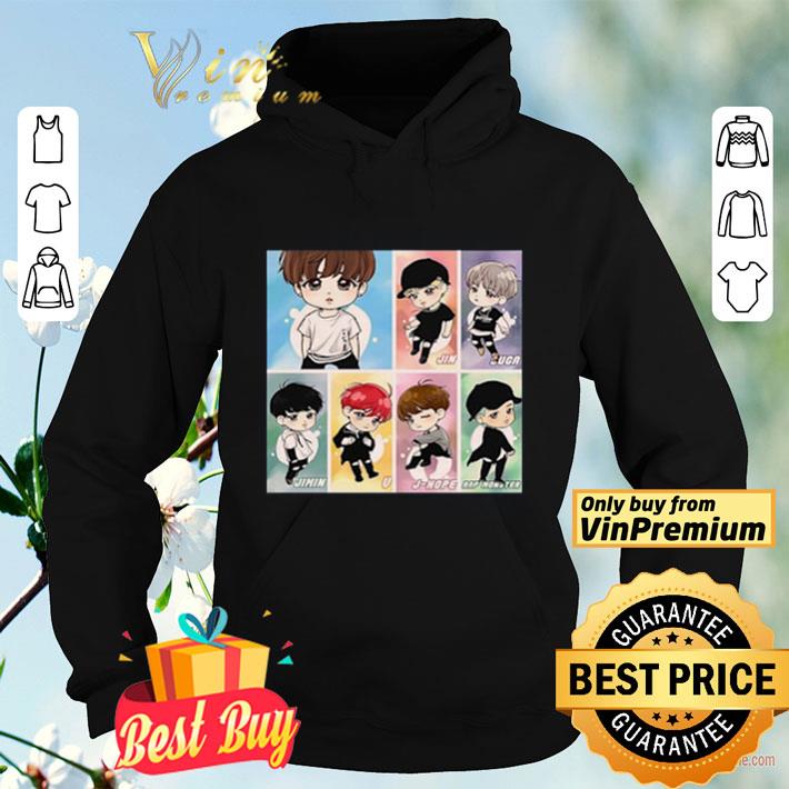 Nice BTS New Cartoon shirt Nice BTS New Cartoon shirt 4 - Nice BTS New Cartoon shirt