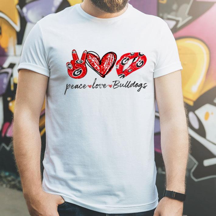 Peace Love Lips Georgia Bulldogs shirt