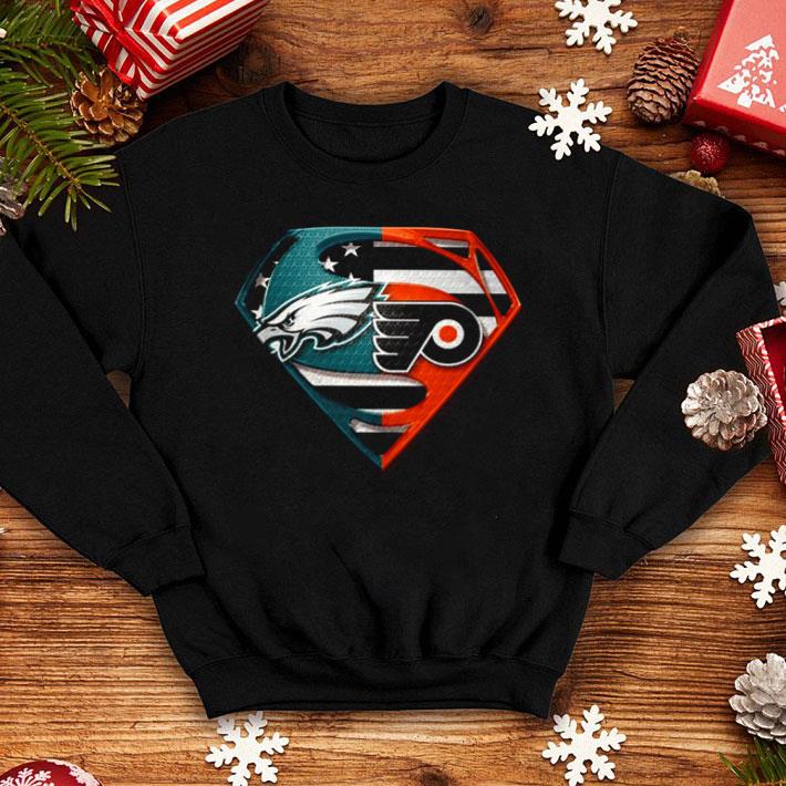 Philadelphia Eagles And Philadelphia Flyers Inside Superman shirt 4 - Philadelphia Eagles And Philadelphia Flyers Inside Superman shirt