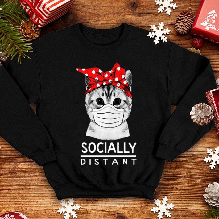 Social Distance Virus Socially Distant Cat Lovers shirt 1 Social Distance Virus Socially Distant Cat Lovers shirt