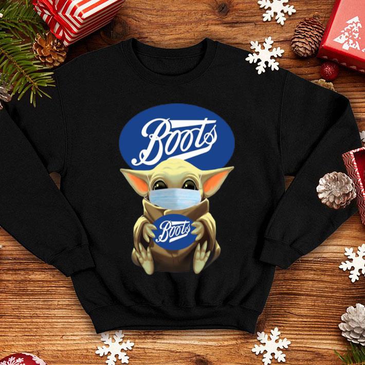 Star Wars Baby Yoda Face Mask Hug Boots shirt