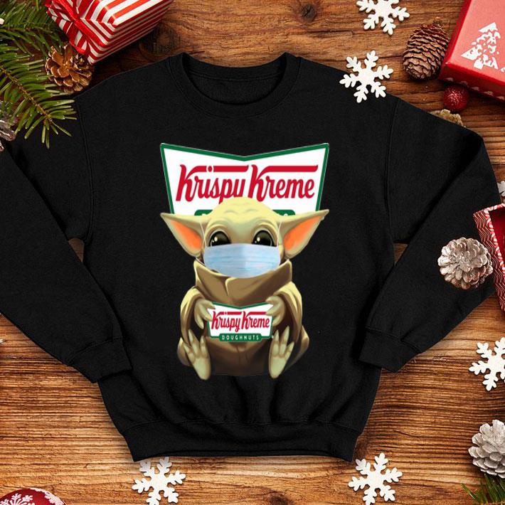 Star Wars Baby Yoda Face Mask Hug Krispy Kreme shirt