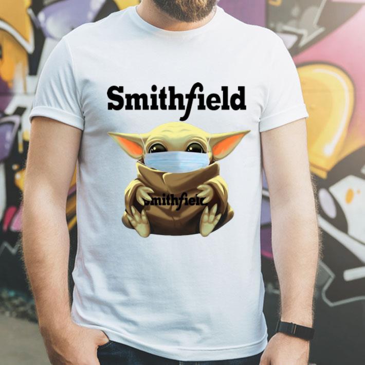 Star Wars Baby Yoda Face Mask Hug Smithfield Covid-19 shirt