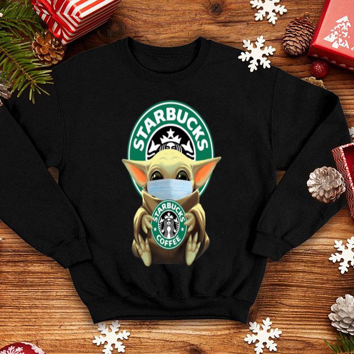Star Wars Baby Yoda Face Mask Hug Starbucks Coffee shirt