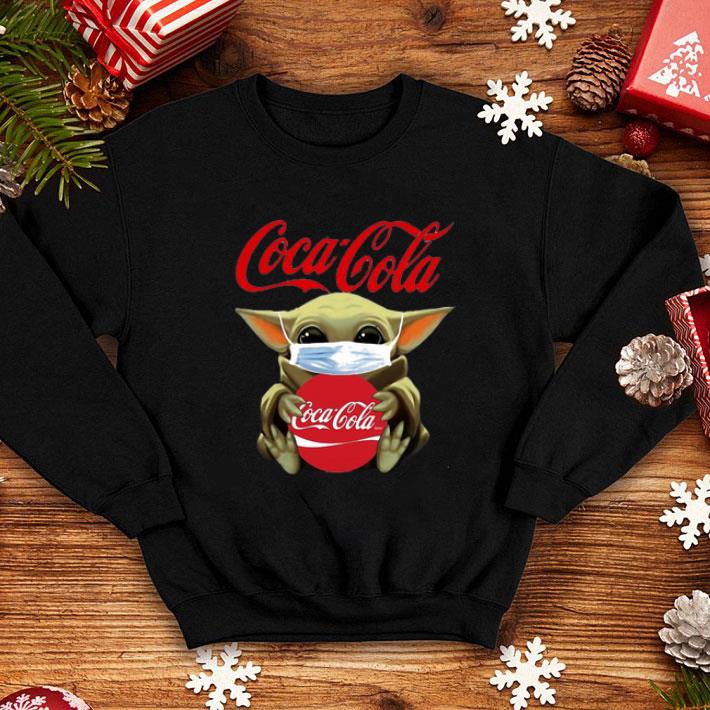 Star Wars Baby Yoda Mask Coca Cola Covid-19 shirt