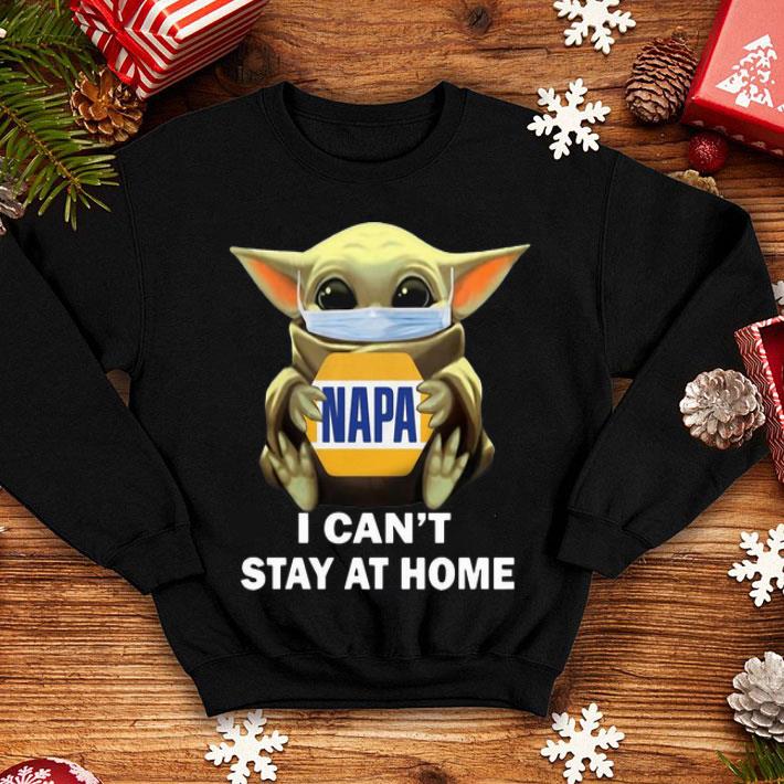 Star Wars Baby Yoda Mask Hug Napa Farms I Can't Stay At Home shirt