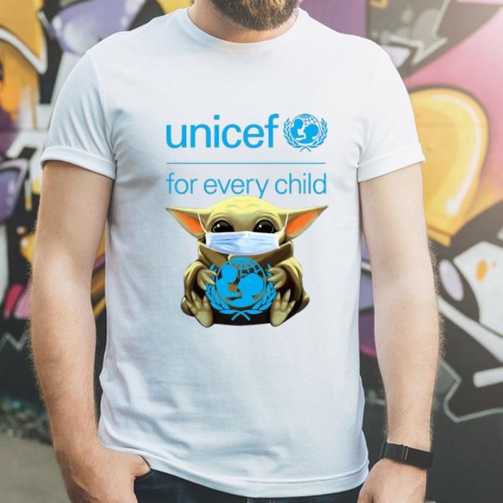 Star Wars Baby Yoda Mask Hug Unicef For Every Child shirt