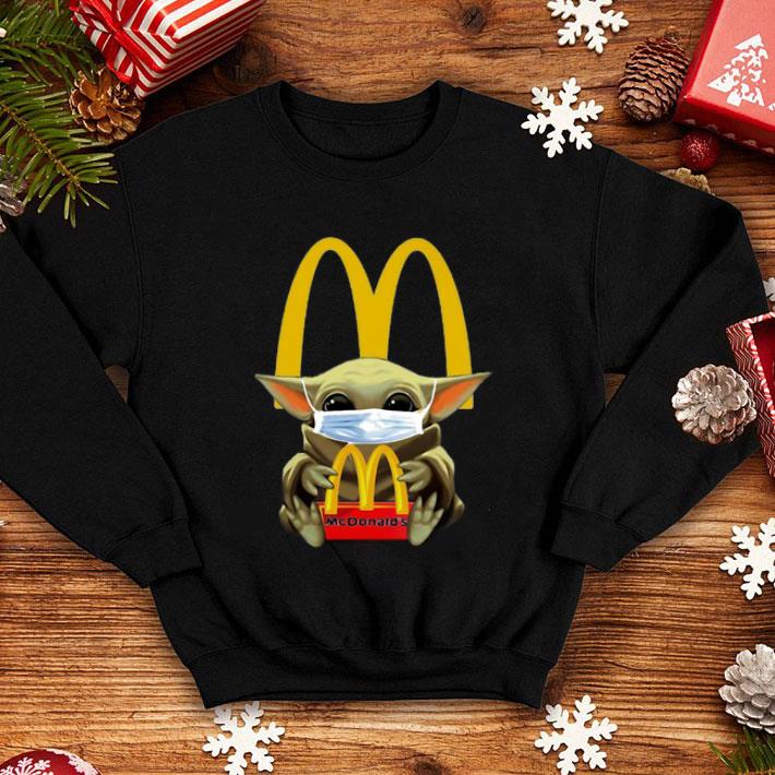 Star Wars Baby Yoda Mask Mcdonald's Covid-19 shirt