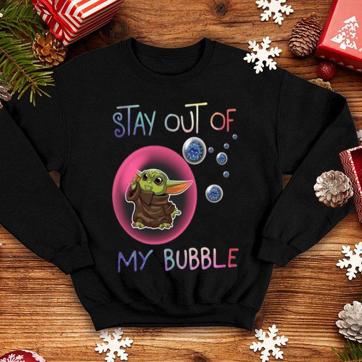 Star Wars Baby Yoda Stay Out Of My Bubble Coronavirus shirt