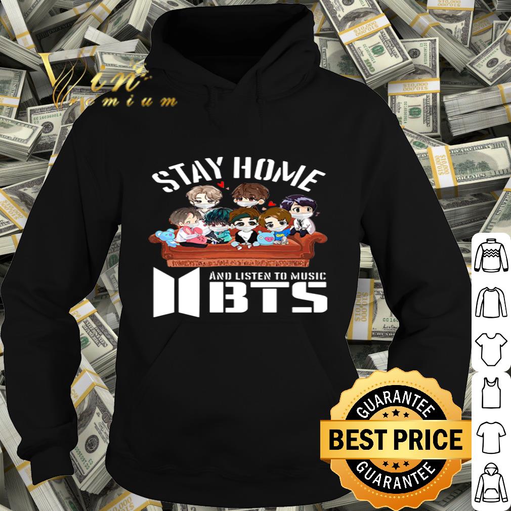 Stay home and listen to music BTS Coronavirus shirt 4 - Stay home and listen to music BTS Coronavirus shirt
