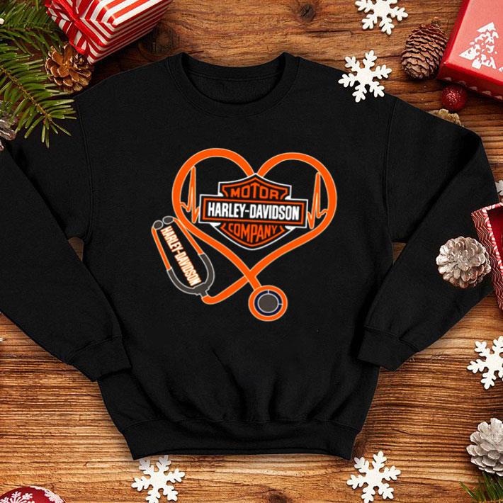 Stethoscope Heartbeat Motor Harley Davidson Company shirt
