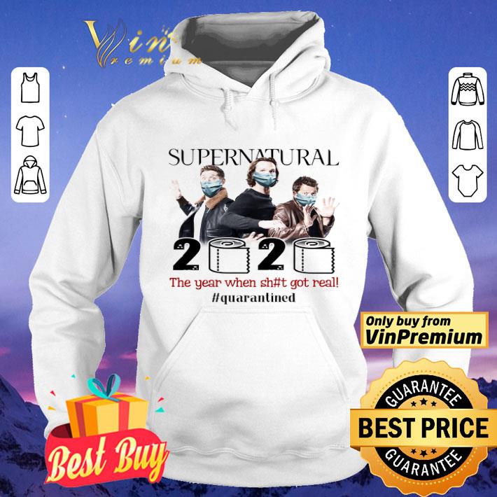 Supernatural Jensen and Jared and Misha Face Mask 2020 The Year When Shit shirt