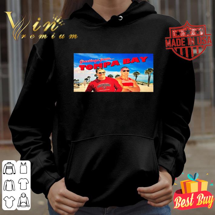 Tom Brady and Rob Gronkowski Greetings from Tompa Bay Buccaneers shirt