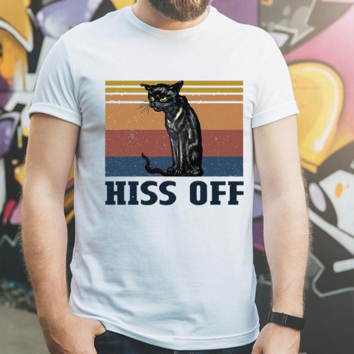 Vintage Black Cat Hiss Off shirt