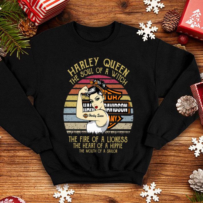 Vintage Harley Queen The Soul Of A Witch The Fire Of A Lioness shirt 2 Vintage Harley Queen The Soul Of A Witch The Fire Of A Lioness shirt