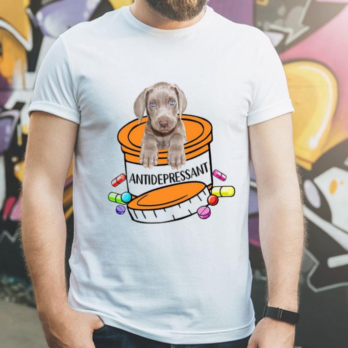 Weimaraner Antidepressant Dog Lovers shirt