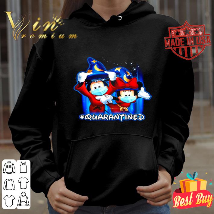 Wizard Mickey and Minnie Mouse mask quarantined Coronavirus shirt 4 1 - Wizard Mickey and Minnie Mouse mask #quarantined Coronavirus shirt