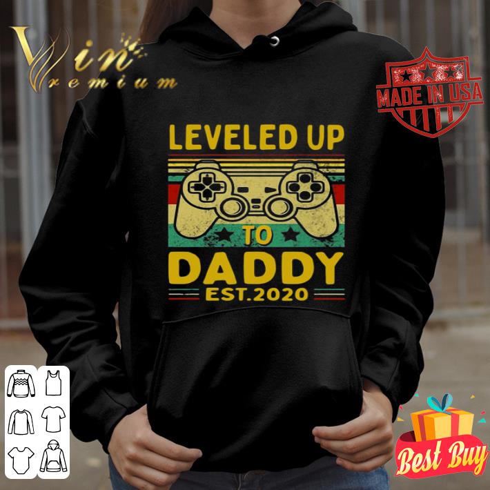 Leveled Up To Daddy Est 2020 Game Controller Vintage Fathers day shirt 0241ad9c leveled up to daddy est 2020 game controller vintage fathers day shirt 4 - Leveled Up To Daddy Est 2020 Game Controller Vintage Fathers day shirt