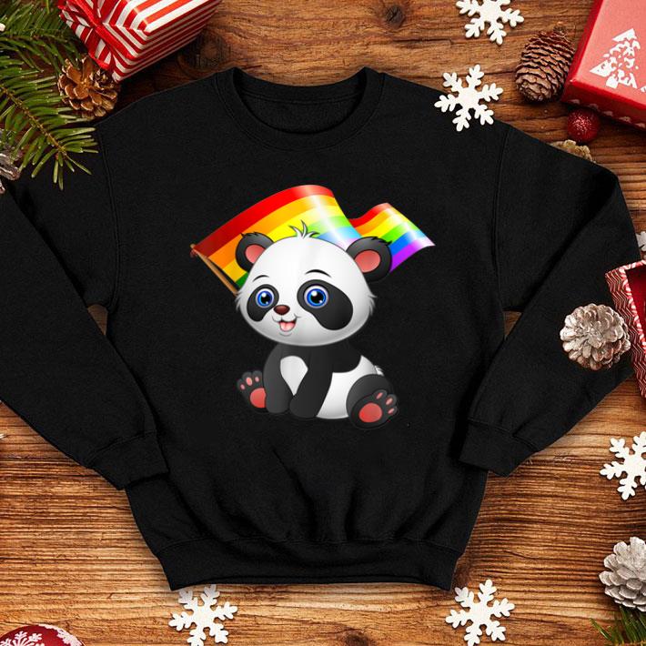 07afecf5 lgbt flag t cute panda bear gay lesbian men women gift shirt 4 - LGBT Flag T Cute Panda Bear Gay Lesbian Men Women Gift Shirt
