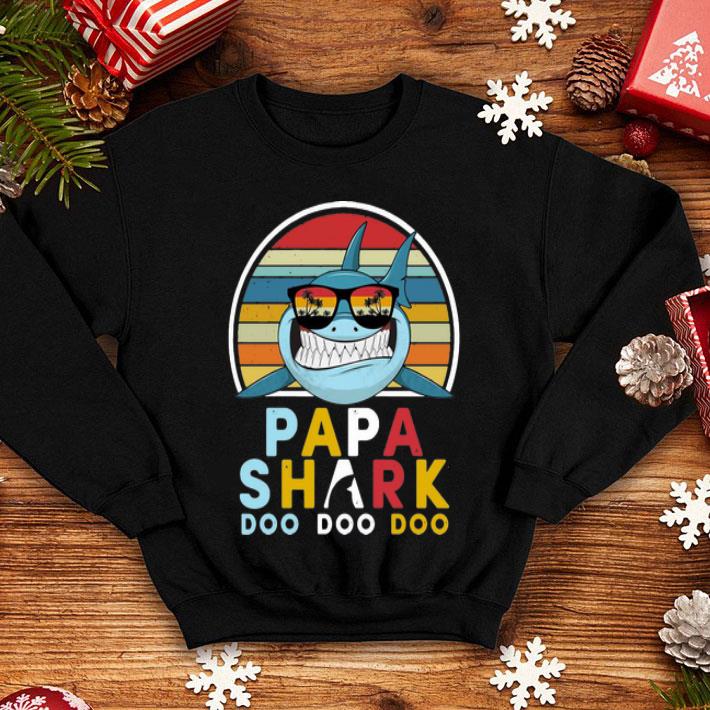 Vintage Papa Shark Doo Doo Doo Father's Day shirt 1 Vintage Papa Shark Doo Doo Doo Father's Day shirt