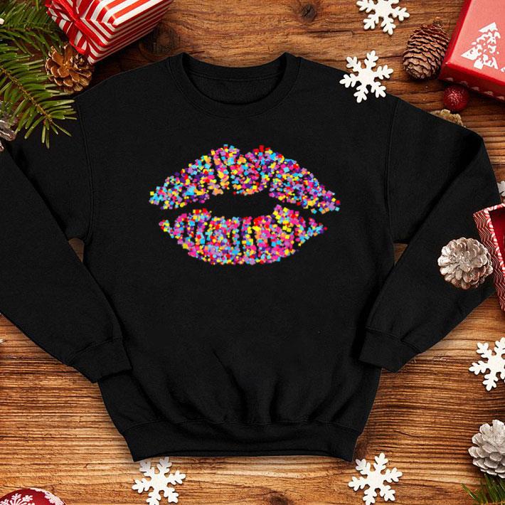 0be77ce0 kiss mouth rainbow kiss pride couple colorful lgbt shirt 4 - Kiss Mouth Rainbow Kiss Pride Couple Colorful LGBT Shirt