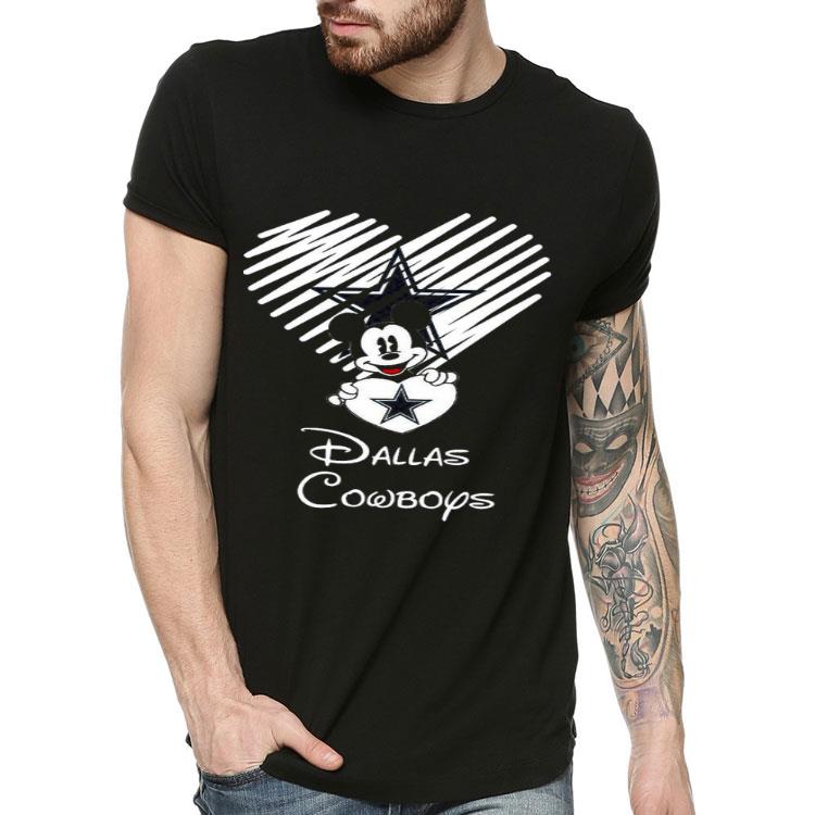 Disney Mickey Mouse The Heart Dallas Cowboys Shirt