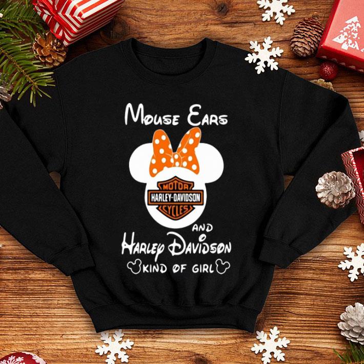 Mickey Mouse Cars And Harley Davidson Kind Of Girl shirt