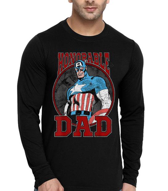 0f216832 marvel captain america father s day honor graphic shirt 4 - Marvel Captain America Father's Day Honor Graphic Shirt