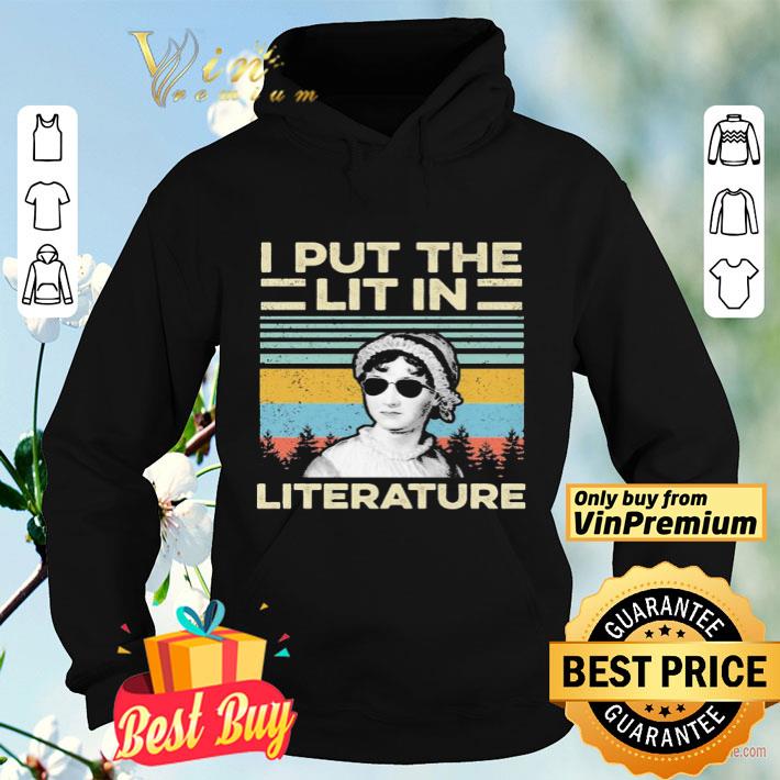 0fbe36b1 jane austen i put the lit in literature vintage shirt 4 - Jane Austen I put the lit in literature vintage shirt