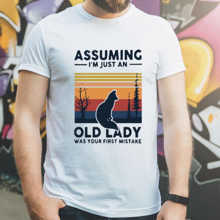 Vintage Fox Assuming Im Just An Old Lady Was Your First Mistake shirt