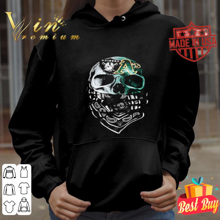 Skull Mask Oakland Raiders And Oakland Athletics Covid-19 shirt