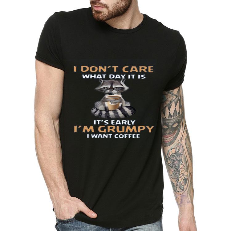 Fox I Don’t Care What Day It Is It’s Early I’m Grumpy I Want Coffee Shirt 110ba958 fox i don t care what day it is it s early i m grumpy i want coffee shirt 4 - Fox I Don’t Care What Day It Is It’s Early I’m Grumpy I Want Coffee Shirt