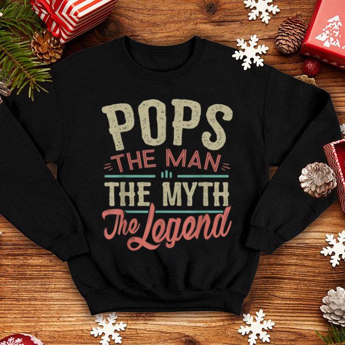 113cc2d8 pops the man the myth the legend fathers day shirt 4 - Pops The Man The Myth The Legend Fathers Day Shirt