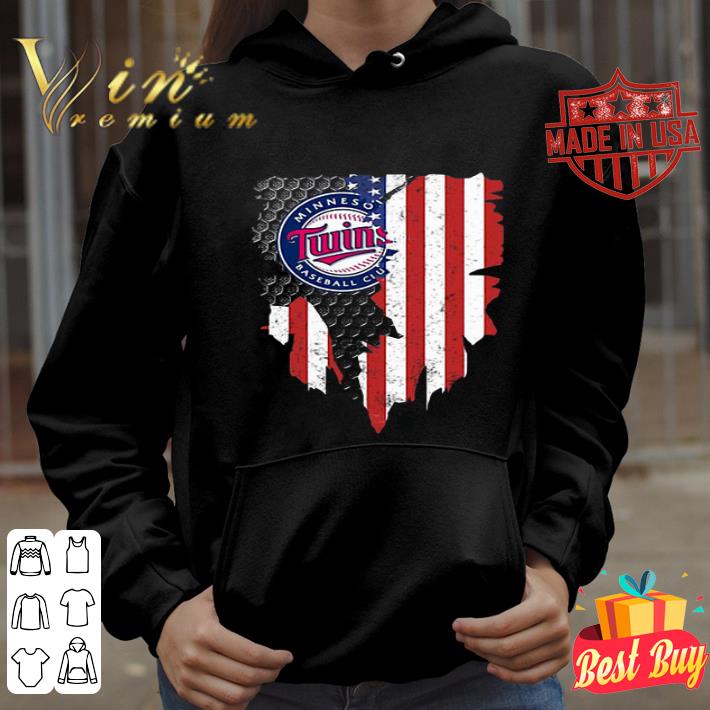 Logo Minnesota Twins Inside American Flag shirt