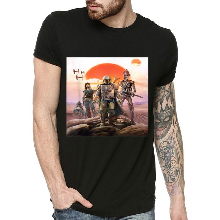 18e92650 star wars the mandalorian group poster shirt 4 - Star Wars The Mandalorian Group Poster Shirt