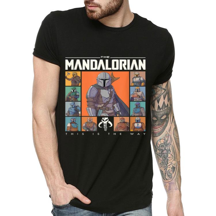 18ff77cd star wars the mandalorian character grid this is the way shirt 4 - Star Wars The Mandalorian Character Grid This Is The Way Shirt