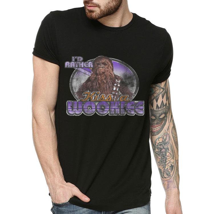 Star Wars Chewie I'd Rather Kiss A Wookie Text Shirt 19716638 star wars chewie i d rather kiss a wookie text shirt 4 - Star Wars Chewie I'd Rather Kiss A Wookie Text Shirt