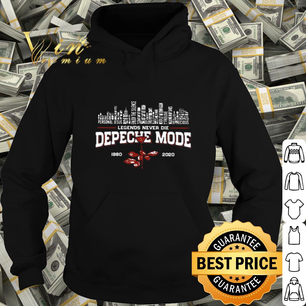 Legends Never Die Depeche Mode 1980 2020 city songs shirt