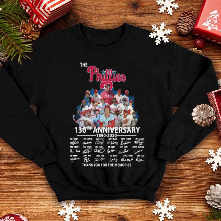 The Phillies 130th Anniversary Thank You For The Memories Signatures shirt