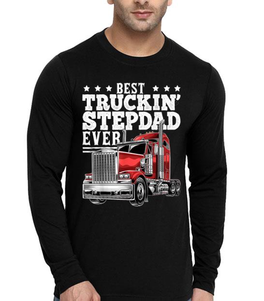 1e6165f9 best trucking stepdad ever big rig trucker father s day gift shirt 4 - Best Trucking Stepdad Ever Big Rig Trucker Father's Day Gift Shirt