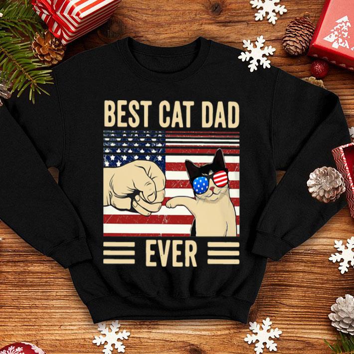 1e618204 vintage best cat dad ever father s day american flag shirt 4 - Vintage Best Cat Dad Ever Father's Day American Flag shirt