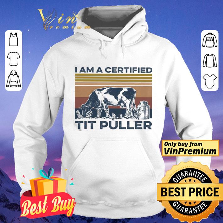 1ecf2f06 cow i am a certified tit puller vintage shirt 4 - Cow I am a certified tit puller vintage shirt