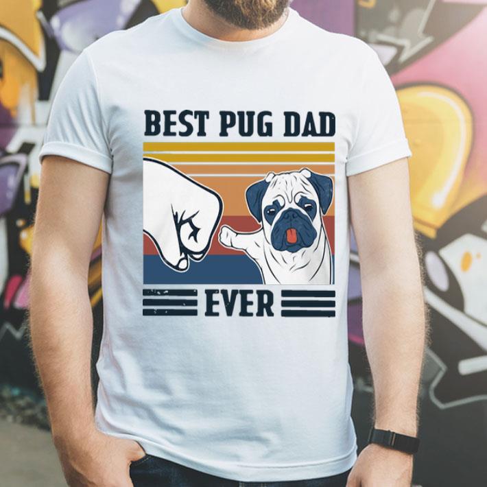 Vintage Best Pug Dad Ever Father's Day shirt